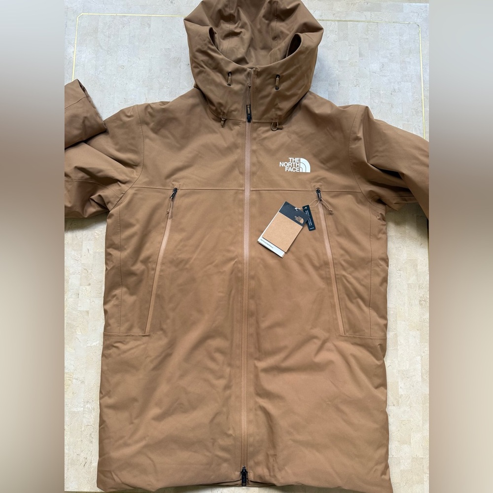 The North Face Mountain Range Down Parka 600 Men's Sz M Utility Brown NWT $400 - Picture 7 of 16